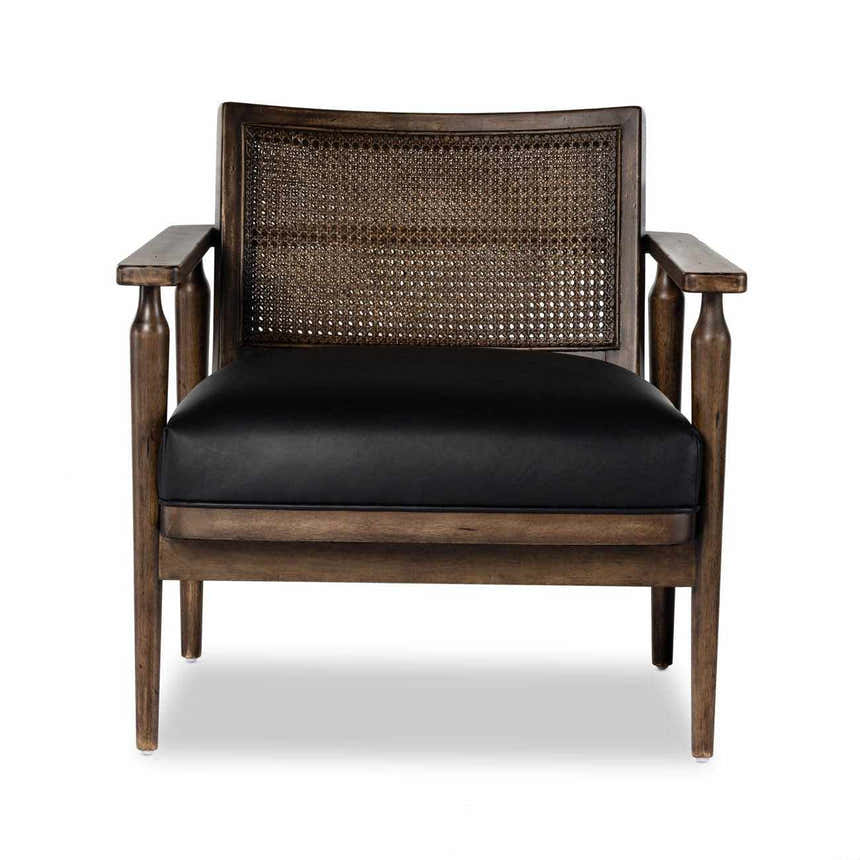 Four Hands Black Kensington Accent Chair
