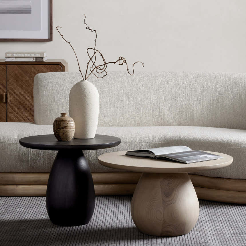 Four Hands Merla Wood Bunching Table - Light Natural Ash Veneer