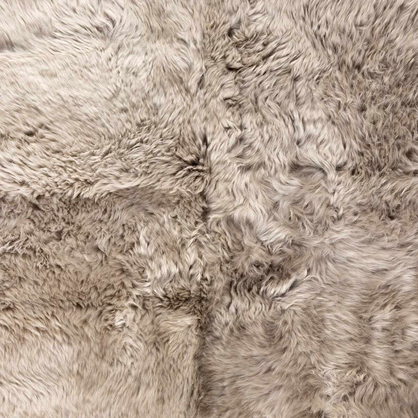 Four Hands Lalo Ombre Sheepskin Rug - Light Grey Ombre