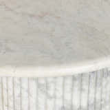 Four Hands Oranda Coffee Table - Polished White Marble w/ Sealant