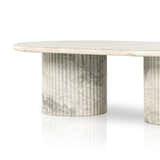 Four Hands Oranda Coffee Table - Polished White Marble w/ Sealant