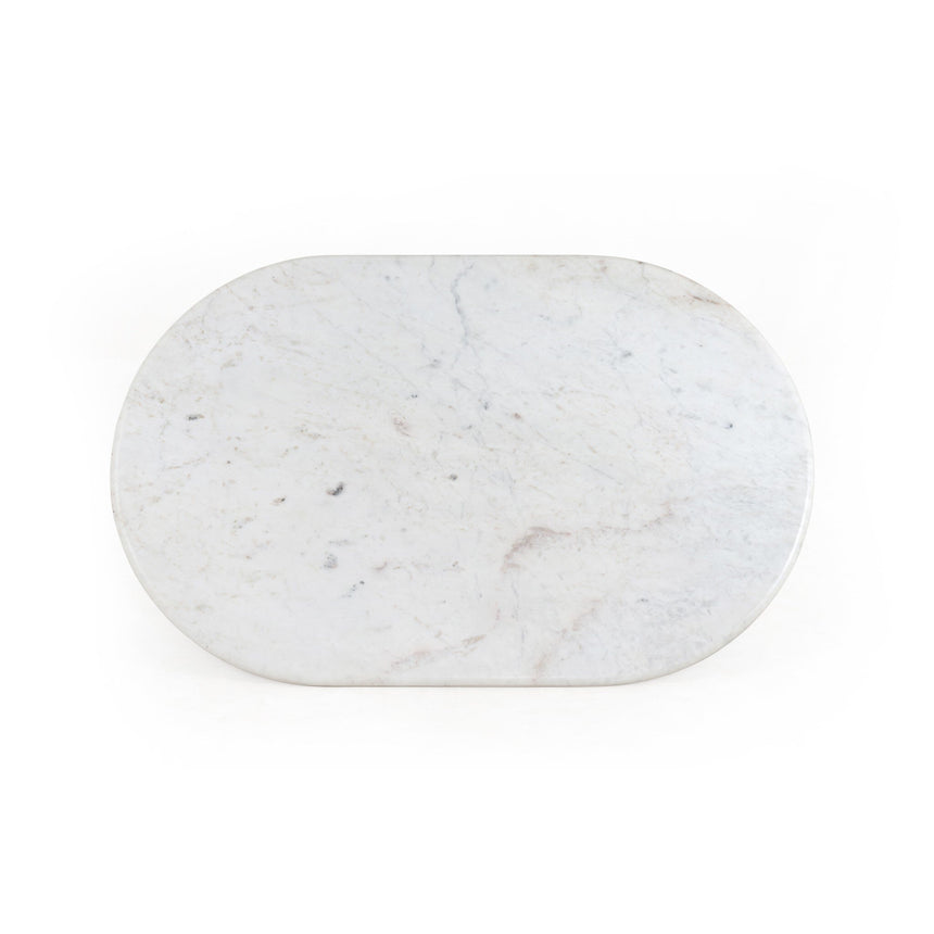 Four Hands Oranda Coffee Table - Polished White Marble w/ Sealant