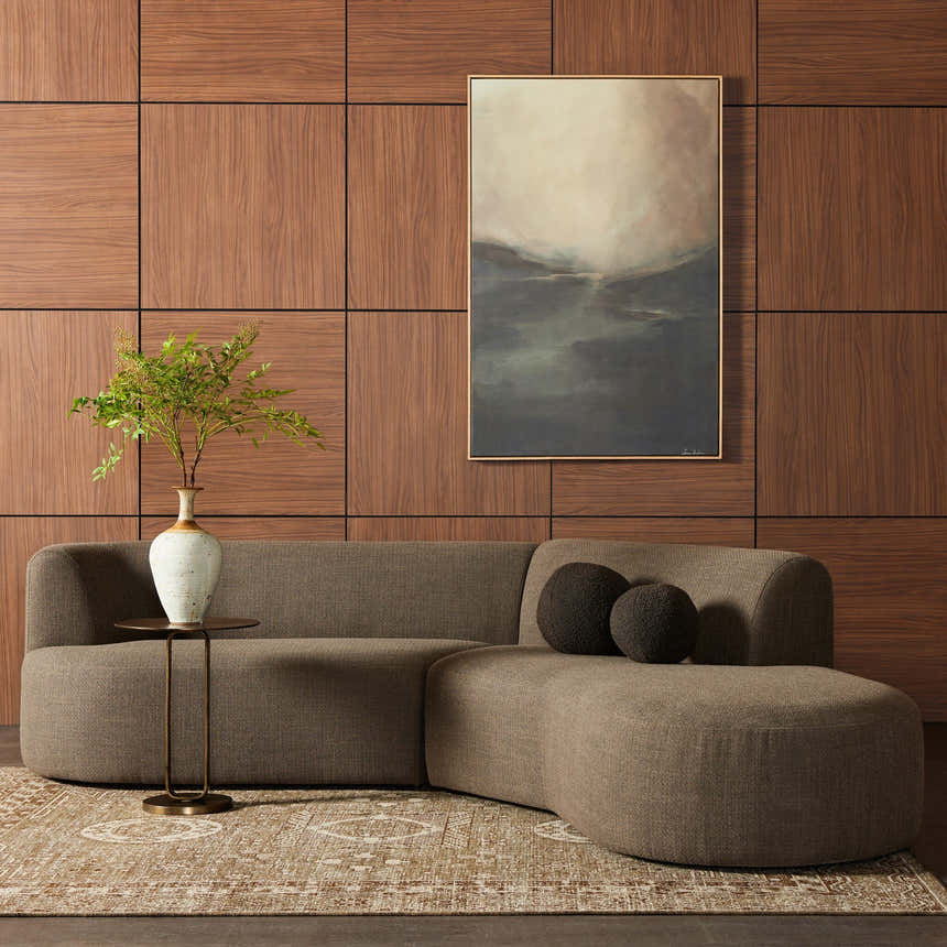 Four Hands Kipton 2-Piece Sectional - Gibson Mink