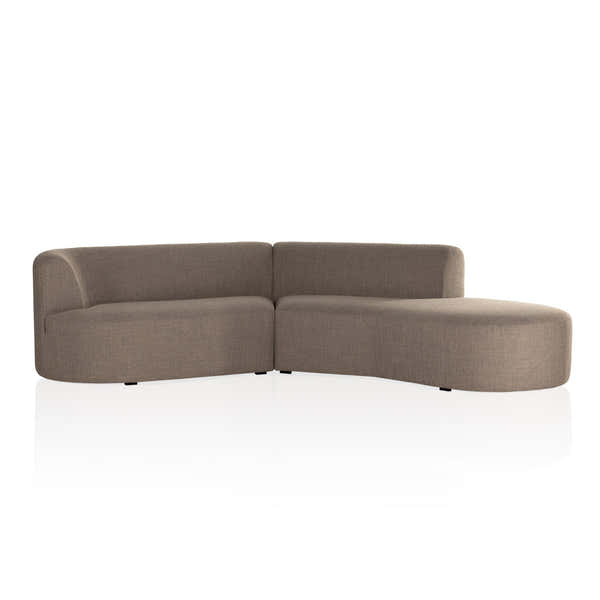 Four Hands Kipton 2-Piece Sectional - Gibson Mink