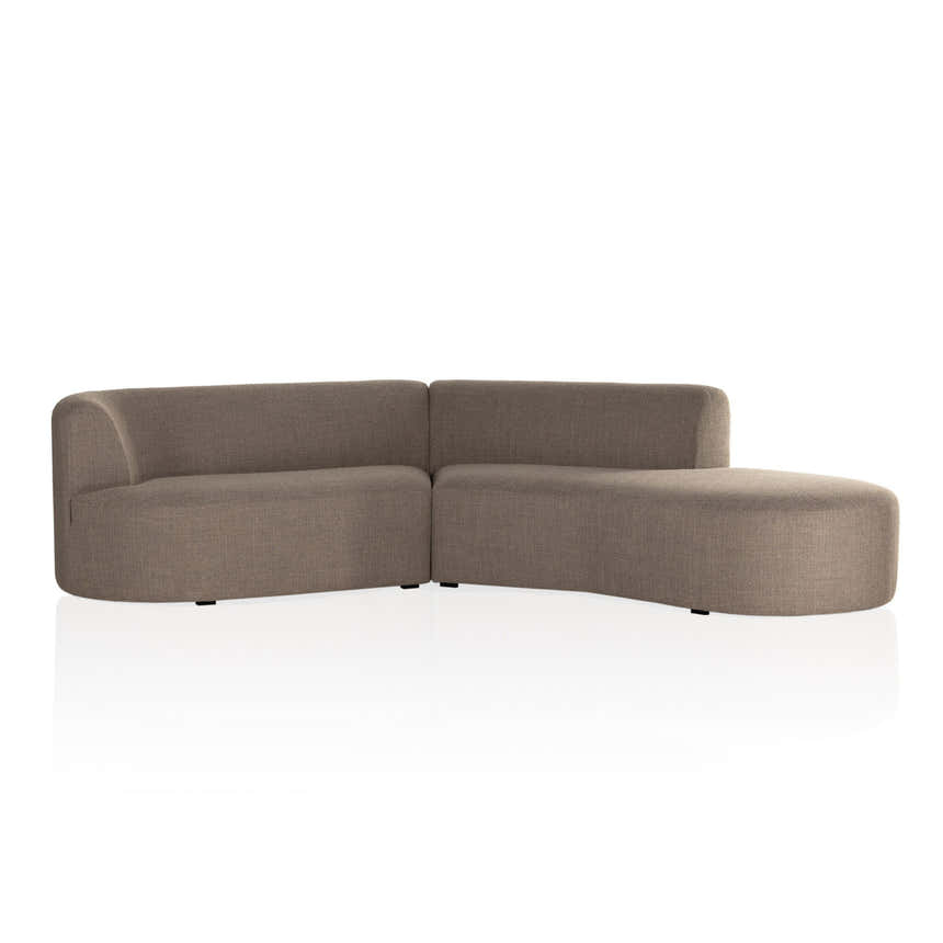 Four Hands Kipton 2-Piece Sectional - Gibson Mink