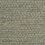 Close-up of the woven texture of the Nourison Natural Jute Sage Farmhouse Area Rug, showing muted sage and charcoal tones.