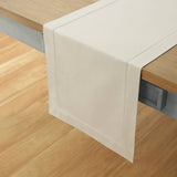 Cotton Linen Hemstitch Table Runner