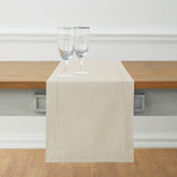 Cotton Linen Hemstitch Table Runner