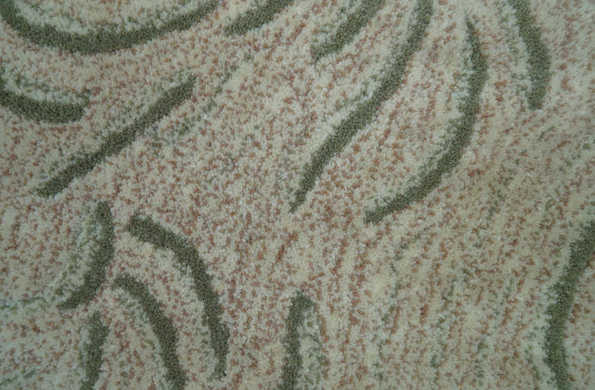Hand Tufted Beige Animal Tiger 2x3 Wool Area Rug