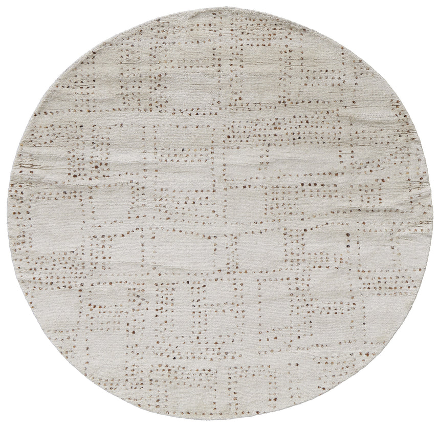 Feizy Truxel Modern Polka Dots - Tan/Brown Area Rug