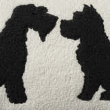 Mina Victory Pet Pillows & Access Sherpa Dog Silhouett Black Indoor Throw Pillow - Clearance