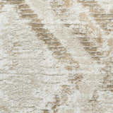 Close-up of the high pile Nourison Dekor Ivory Taupe rug, showing its soft texture and subtle ivory and taupe pattern.
