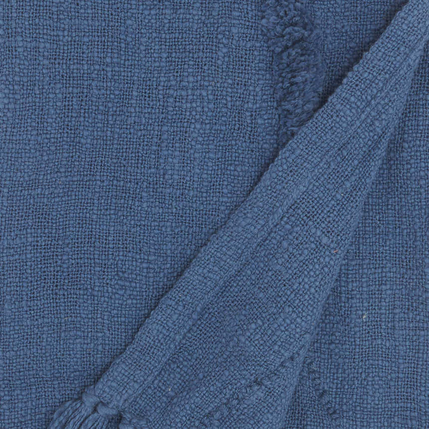 Mina Victory Lifestyle Tufted Abstract Diamond Throw Blanket Blue Indoor - Clearance