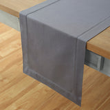 Cotton Linen Hemstitch Table Runner