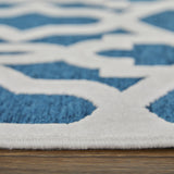 Feizy Saphir Mira Modern Geometric - Blue/Green/White Area Rug - Clearance