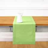Cotton Linen Hemstitch Table Runner