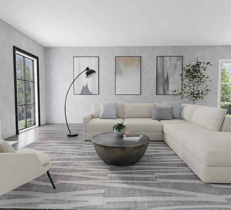 Feizy Peconic Modern Abstract - Gray/Ivory Area Rug