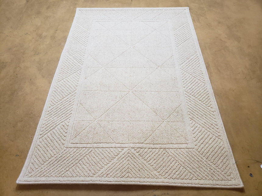 3x5 Karastan Sisal Rug Collection, Design 379/80504, Sambava II, 3'6 x 5'3, Beige Karastan Rug with Label, Authentic Karastan, Entryway Rug