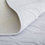 Feizy Saphir Mira Modern Geometric - White Area Rug - Clearance