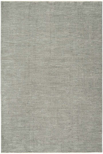Close-up of the DKNY DK014 Madison Slate Rug. Taupe color, subtle grid pattern, and soft pile texture.