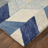 Feizy Arazad Transitional Geometric - Blue/Ivory/Gray Area Rug - Clearance