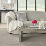 Mina Victory Sofia Beaded Stripes Lt Grey Indoor Throw Pillow - Clearance
