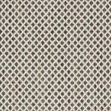 Close-up of Nourison Courtyard Ivory Charcoal rug showing the diamond pattern and textured weave.