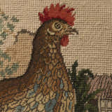 Mina Victory Vintage Pillow Hen Beige Indoor Throw Pillow