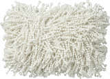 Mina Victory Shag Skinny Fugga White Indoor Throw Pillow - Clearance