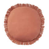 Mina Victory Sofia Rc993 round Coral Indoor Throw Pillow - Clearance