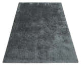Ready To Ship Hand Woven High Pile Shag Charcoal Soft Viscose Rug