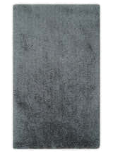 Ready To Ship Hand Woven High Pile Shag Charcoal Soft Viscose Rug