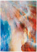 Abstract multicolor design of the Nourison Le Reve area rug.