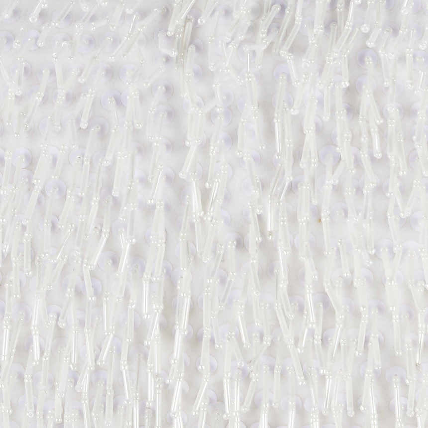 Mina Victory Sofia Beaded Tassels White Indoor Throw Pillow - Clearance