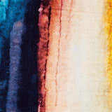 Close-up of the Nourison Le Reve Multicolor rug, showing its blue, red, cream, and gold hues and soft, textured design.