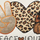 Mina Victory Holiday Pillows Peace Love Fall Multicolor Indoor Throw Pillow - Clearance