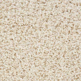Close-up of the plush texture of the Nourison Amore Cream Shag rug. Soft, high pile shag rug in cream.