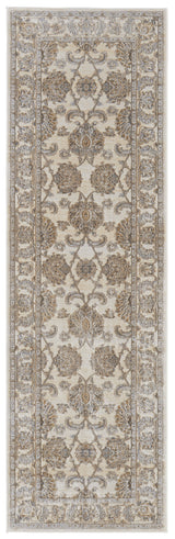 Feizy Celene Traditional Bordered - Tan/Ivory/Brown Area Rug