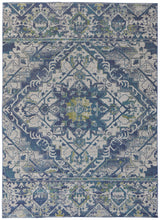 Feizy Foster Transitional Oriental - Blue/Green/Ivory Area Rug - Clearance