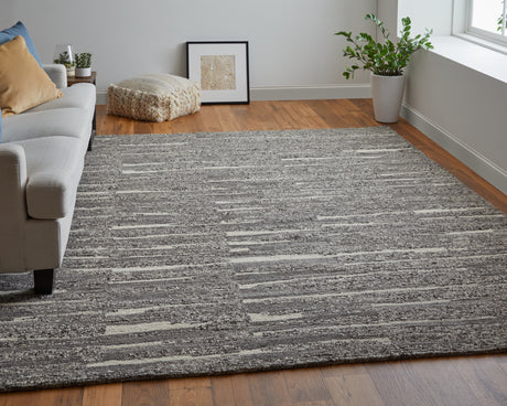 Feizy Navaro Modern Abstract - Gray/Taupe/Ivory Area Rug