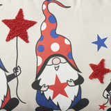 Mina Victory Holiday Pillows Americana Gnomes Multicolor Indoor Throw Pillow - Clearance