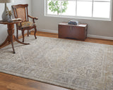 Feizy Celene Traditional Medallion - Tan/Brown/Ivory Area Rug