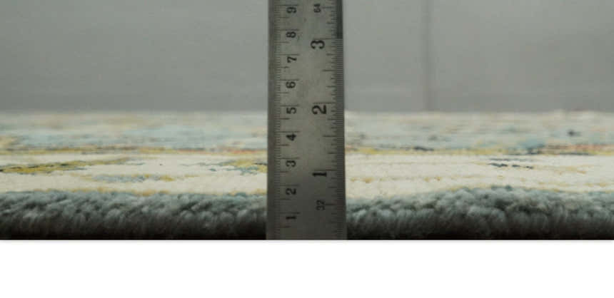 Antique Traditional Silver and Ivory Hand Knotted Oriental Oushak Multi Size wool Area Rug