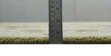 Hand Knotted Custom Made Olive, Silver and Beige Traditional Wool Rug