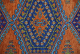 Hand Knotted Rust, Blue and Olive Traditional Multi Size Antique Wool Area Rug