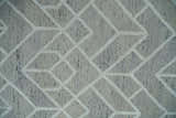 Modern Geometrical Design Hand Tufted Wool Area Rug