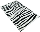 Antelope Rug, Hand Tufted Black and White Zebra Area Rug, Modern Wool Area Rug | ANI1