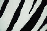 Antelope Rug, Hand Tufted Black and White Zebra Area Rug, Modern Wool Area Rug | ANI1