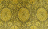 Traditional Floral Design Gold Hand Tufted Overdyed Wool Area Rug