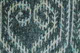 5x8 Hand Knotted Dark Gray and Ivory Modern Contemporary Southwestern Tribal Trellis Recycled Silk Area Rug | OP115